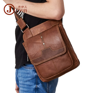 Shoulder Bag Men's Leather Bag Crazy Horse Leather Crossbody Bag Casual Retro Mass Men's Real-Leather Bag Cross-Border New Shoulder Bag Men's Leather Bag Crazy Horse Leather Crossbody Bag Casual Retro Mass Men's Real-Leather Bag Cross-Border New