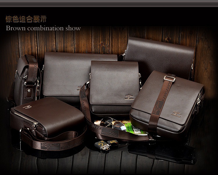 Cross-Border New Kangaroo Men's Real-Leather Bag Men's Messenger Bag Shoulder Bag Verticle Leather Men's Business Casual Bag Cross-Border New Kangaroo Men's Real-Leather Bag Men's Messenger Bag Shoulder Bag Verticle Leather Men's Business Casual Bag