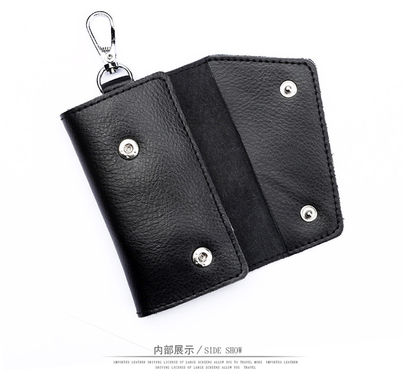 Real leather car key bag manufacturer direct selling men's multi-function key bag fashion men's key chain. Real leather car key bag manufacturer direct selling men's multi-function key bag fashion men's key chain.