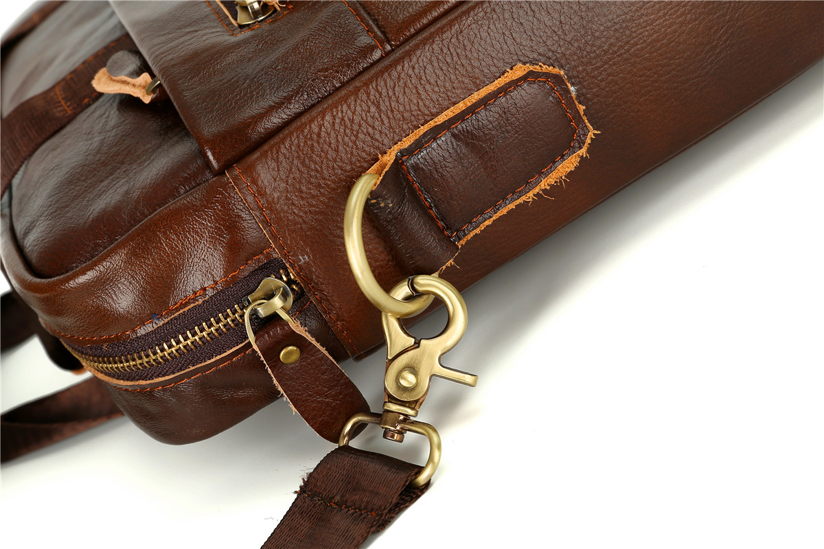 Cross-Border Men's Real-Leather Bag Briefcase Cowhide Men's Horizontal Briefcase Men's Handbag Factory Direct Sales Cross-Border Men's Real-Leather Bag Briefcase Cowhide Men's Horizontal Briefcase Men's Handbag Factory Direct Sales