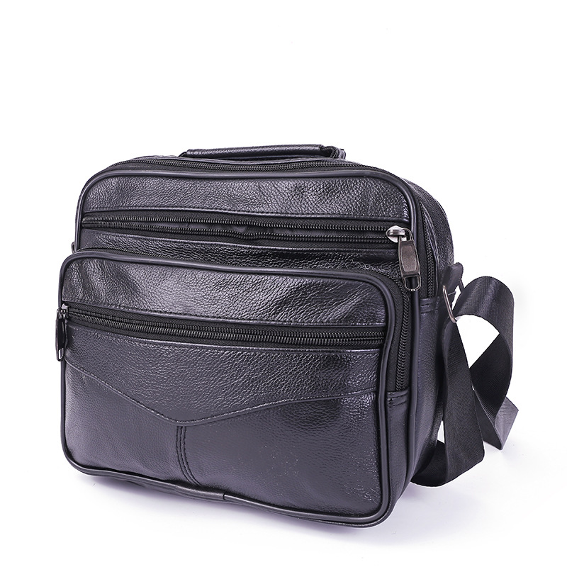 Men's Real-Leather Bag Shoulder Crossbody Bag Fashion Business Briefcase Cowhide Casual Fashionable Style All-Matching Fashion Wholesale Men's Real-Leather Bag Shoulder Crossbody Bag Fashion Business Briefcase Cowhide Casual Fashionable Style All-Matching Fashion Wholesale