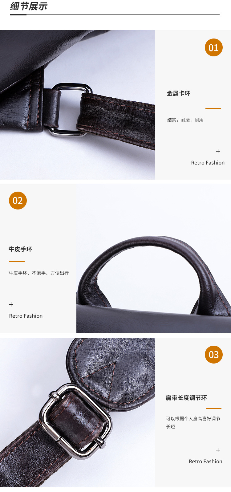 New Men's Real-Leather Bag Korean Style Fashion Casual Men's Backpack First Layer Cowhide Black Computer Backpack New Men's Real-Leather Bag Korean Style Fashion Casual Men's Backpack First Layer Cowhide Black Computer Backpack
