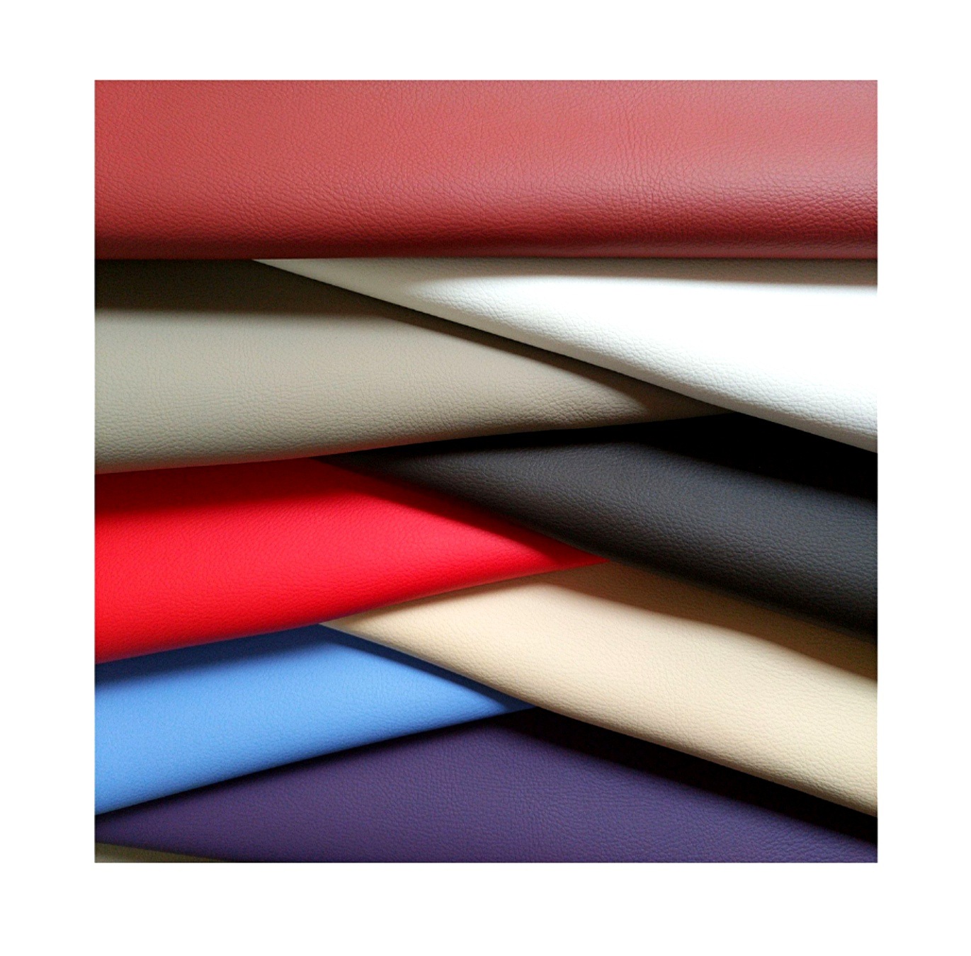 Wholesale PU Leather Small Litchi Grain Leather Fabric 1.2 Suede Bottom Imitation Leather Car and Sofa Soft Bag Artificial Leather