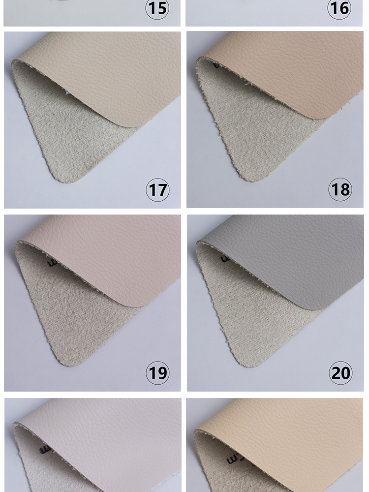 Wholesale PU Leather Small Litchi Grain Leather Fabric 1.2 Suede Bottom Imitation Leather Car and Sofa Soft Bag Artificial Leather Wholesale PU Leather Small Litchi Grain Leather Fabric 1.2 Suede Bottom Imitation Leather Car and Sofa Soft Bag Artificial Leather