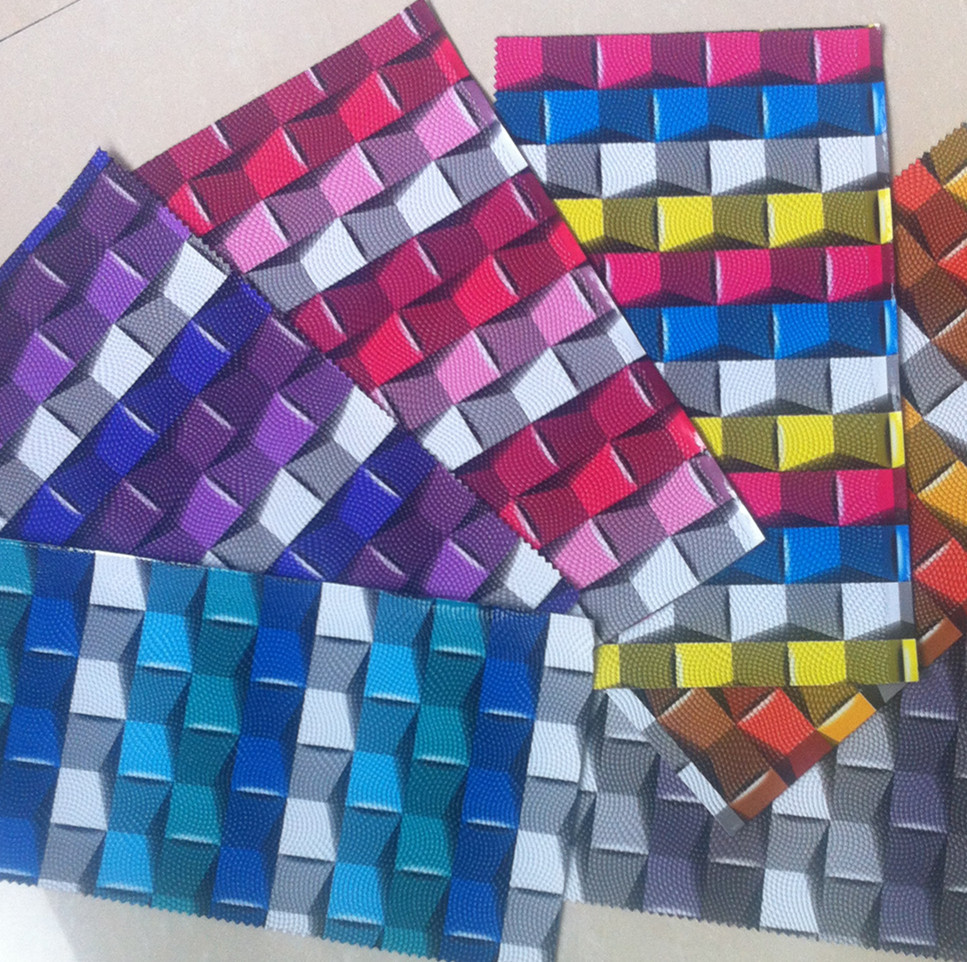 New Fashion PVC Leather Plaid Pearl Fish Series PVC Artificial Leather Yiwu Leather Factory Direct Sales