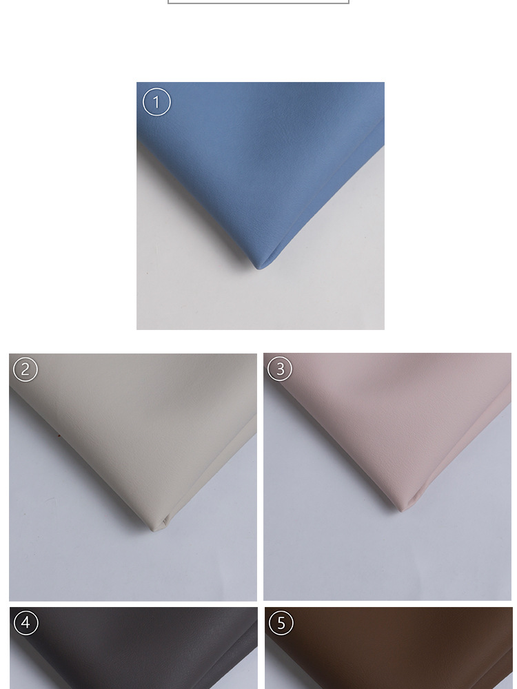 Semi-PU Leather Thickening Type in Skin Color Sense Scratch-Resistant Sofa Seat Furniture Leather Fabric Waterproof Car Seat Artificial Leather