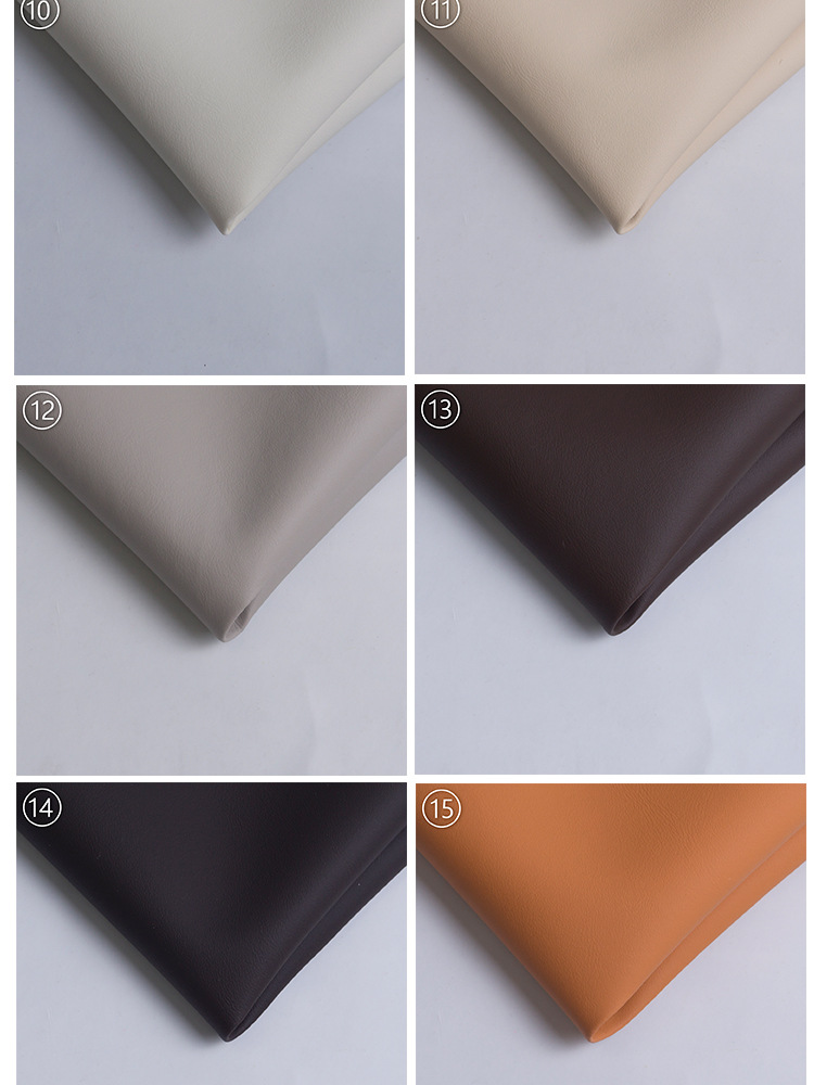 Semi-PU Leather Thickening Type in Skin Color Sense Scratch-Resistant Sofa Seat Furniture Leather Fabric Waterproof Car Seat Artificial Leather