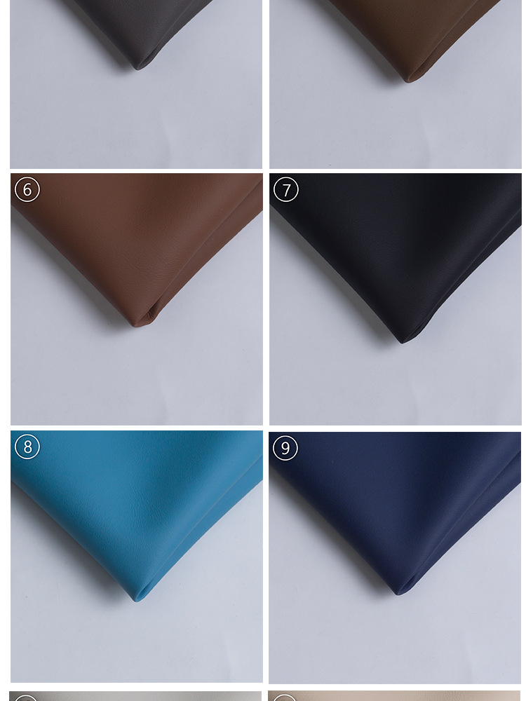 Semi-PU Leather Thickening Type in Skin Color Sense Scratch-Resistant Sofa Seat Furniture Leather Fabric Waterproof Car Seat Artificial Leather