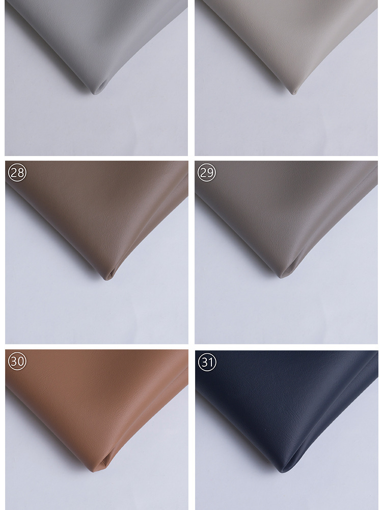 Semi-PU Leather Thickening Type in Skin Color Sense Scratch-Resistant Sofa Seat Furniture Leather Fabric Waterproof Car Seat Artificial Leather
