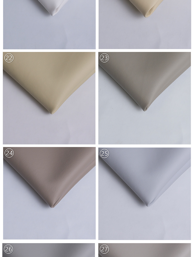Semi-PU Leather Thickening Type in Skin Color Sense Scratch-Resistant Sofa Seat Furniture Leather Fabric Waterproof Car Seat Artificial Leather