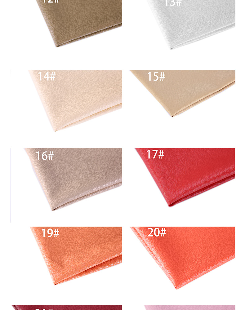 Factory in Stock Wholesale 0.7pu Large Litchi Leather Fabric Sofa Seat Cushion Bedside Soft Upholstery Background Wall Artificial Leather