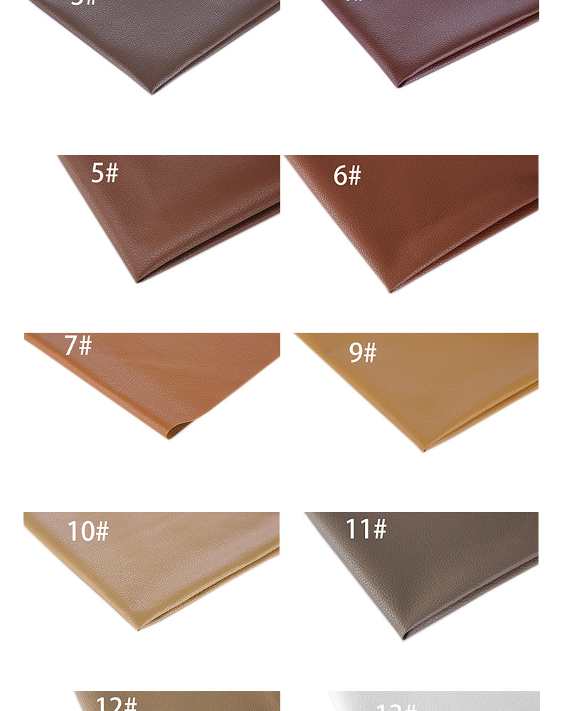 Factory in Stock Wholesale 0.7pu Large Litchi Leather Fabric Sofa Seat Cushion Bedside Soft Upholstery Background Wall Artificial Leather