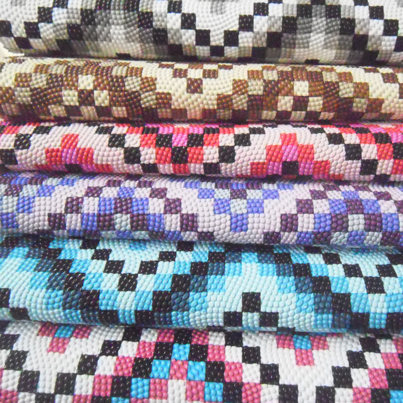 2015 Greatly Products PVC Artificial Leather Spunlace Pearl Pattern 047A Boutique Fashion Bags Paragraph Explosion