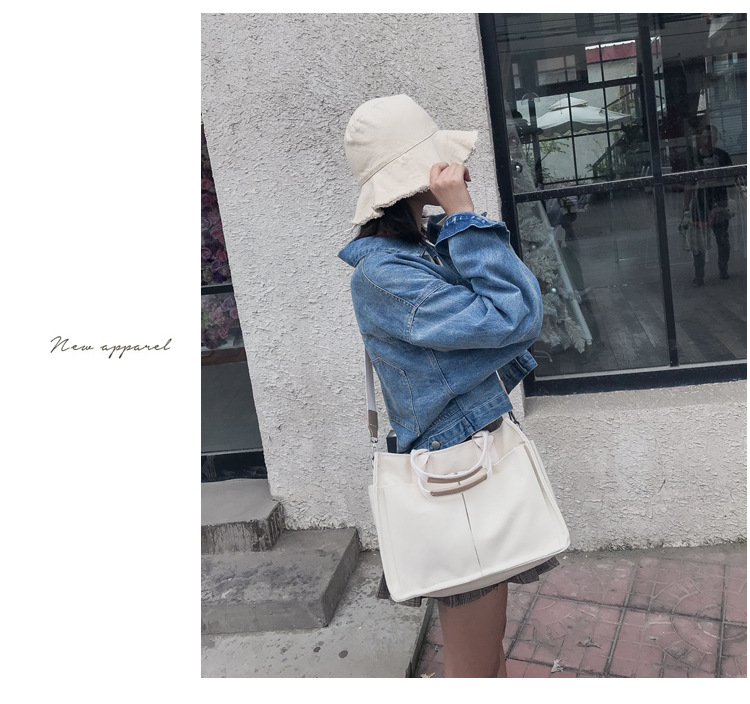 INS Canvas Bag Women's Simple All-Match Multi-Pocket Large Capacity Handbag Messenger Bag Shoulder Bag Women INS Canvas Bag Women's Simple All-Match Multi-Pocket Large Capacity Handbag Messenger Bag Shoulder Bag Women