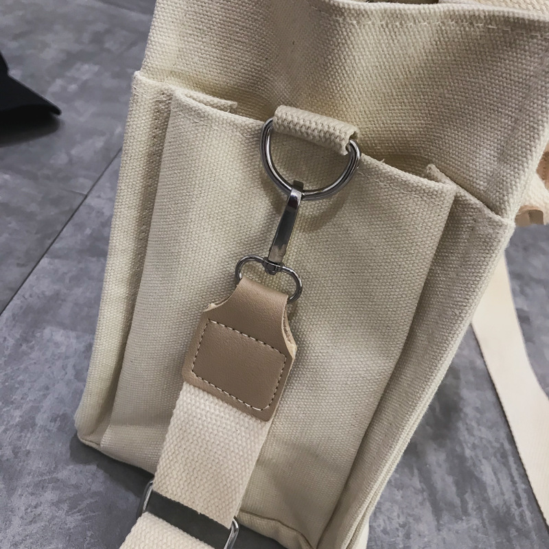 INS Canvas Bag Women's Simple All-Match Multi-Pocket Large Capacity Handbag Messenger Bag Shoulder Bag Women INS Canvas Bag Women's Simple All-Match Multi-Pocket Large Capacity Handbag Messenger Bag Shoulder Bag Women