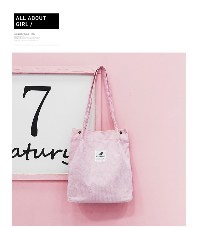Women's Bag 2018 Summer Artistic Hipster Velvet Canvas Bag Simple Cool Girl's Portable Shoulder Bag Generation Hair Women's Bag 2018 Summer Artistic Hipster Velvet Canvas Bag Simple Cool Girl's Portable Shoulder Bag Generation Hair