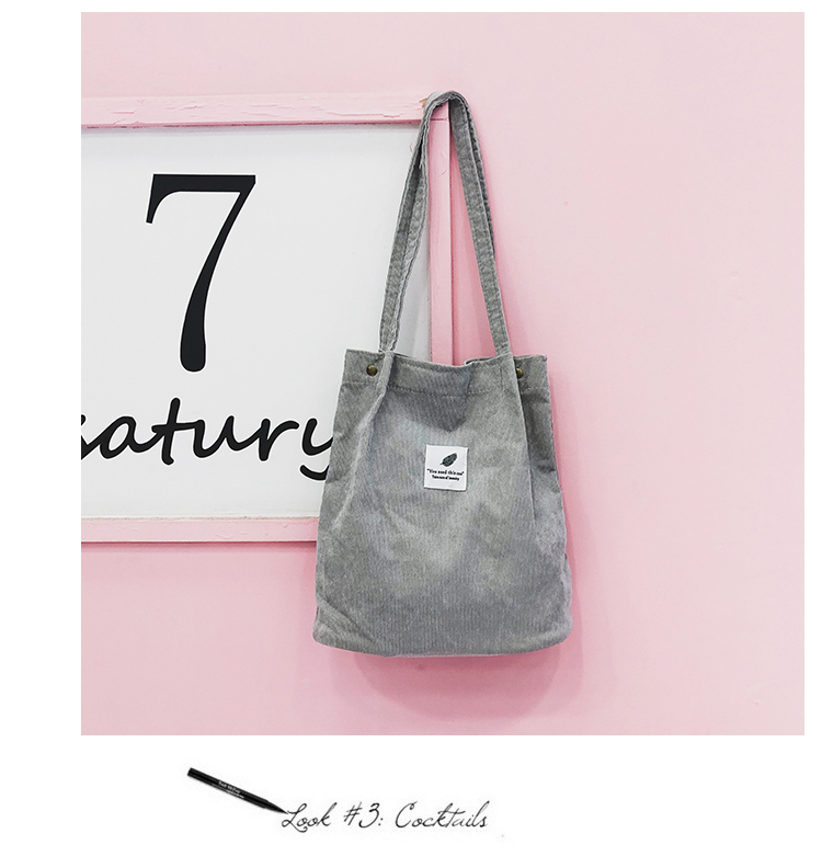 Women's Bag 2018 Summer Artistic Hipster Velvet Canvas Bag Simple Cool Girl's Portable Shoulder Bag Generation Hair Women's Bag 2018 Summer Artistic Hipster Velvet Canvas Bag Simple Cool Girl's Portable Shoulder Bag Generation Hair