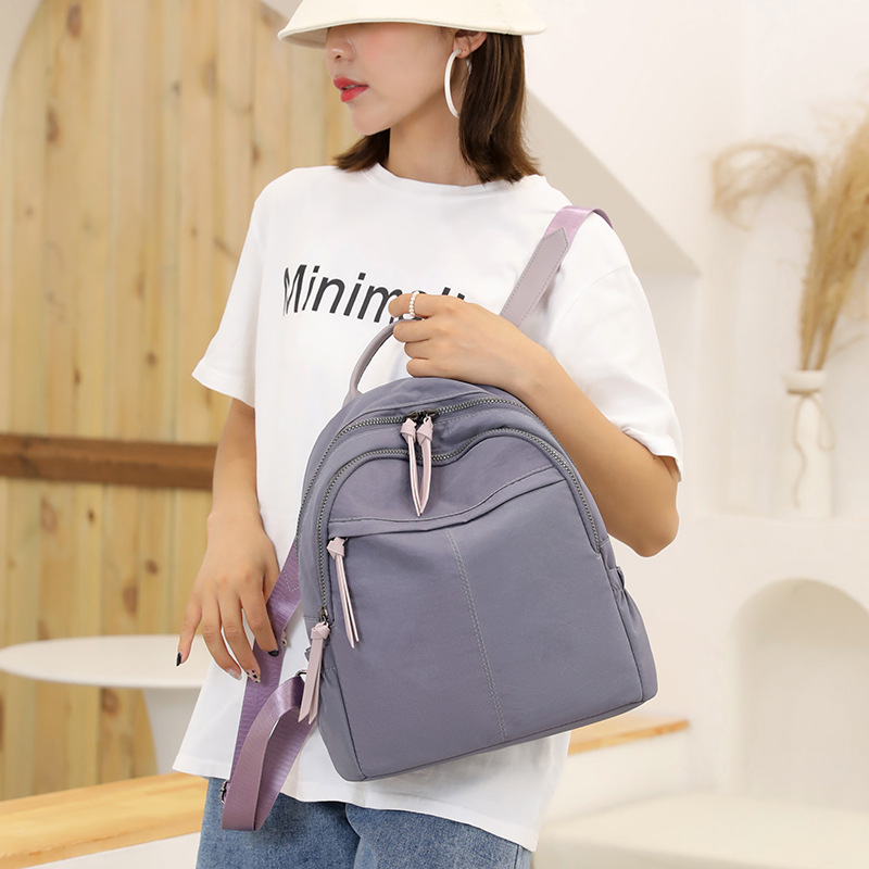 Foreign Trade Oxford Cloth Backpack for Women 2022 New Fashion Korean Style Canvas Bag Backpack for Women Travel Small Backpack for Women