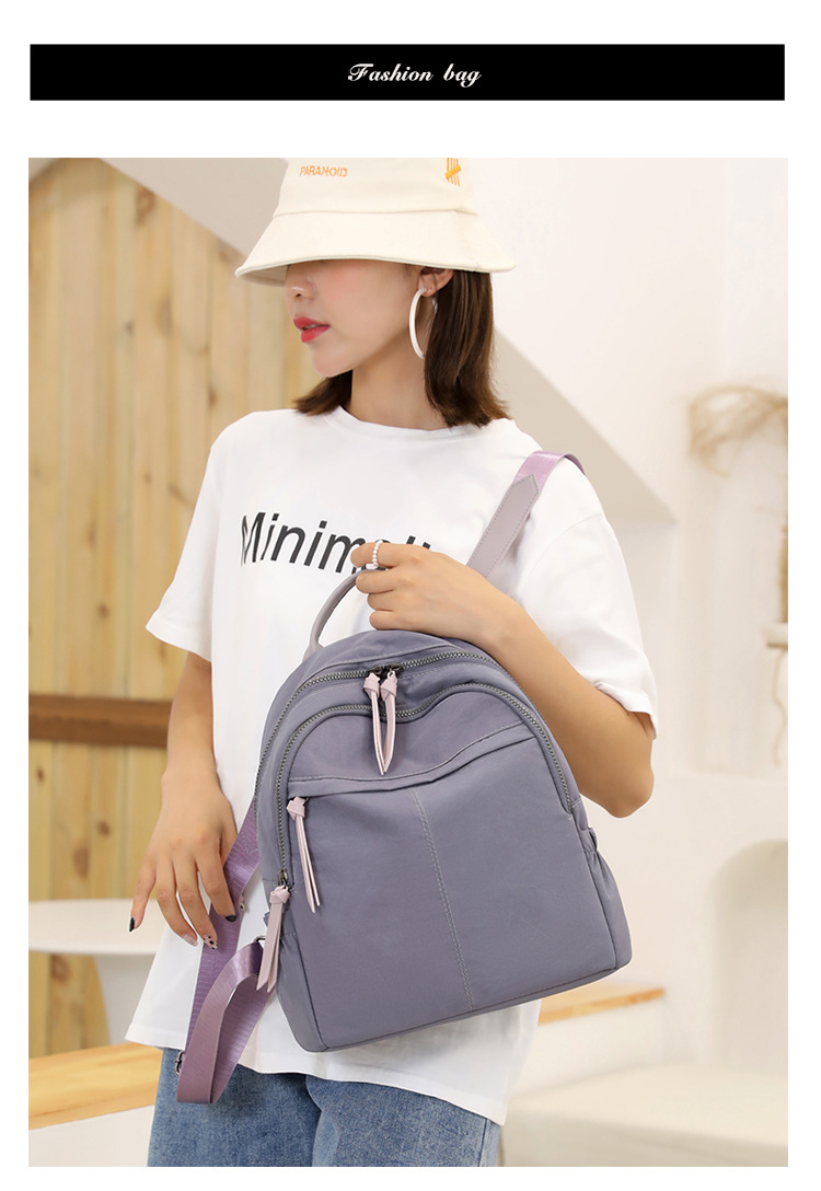 Foreign Trade Oxford Cloth Backpack for Women 2022 New Fashion Korean Style Canvas Bag Backpack for Women Travel Small Backpack for Women Foreign Trade Oxford Cloth Backpack for Women 2022 New Fashion Korean Style Canvas Bag Backpack for Women Travel Small Backpack for Women