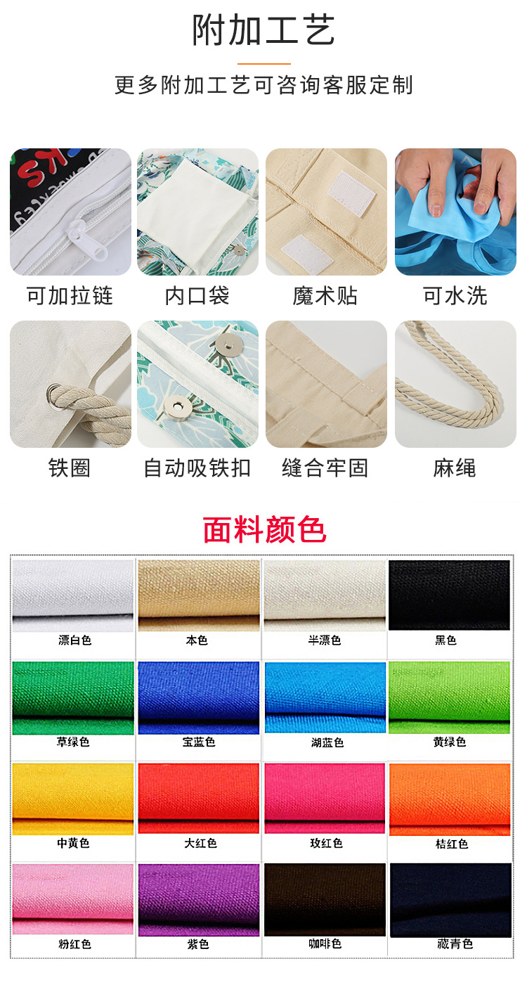 Factory Direct Sales 100% Cotton Canvas Bag Customized Environmental Protection Canvas Bag Canvas Portable Shoulder Bag Advertising Shopping Bag Factory Direct Sales 100% Cotton Canvas Bag Customized Environmental Protection Canvas Bag Canvas Portable Shoulder Bag Advertising Shopping Bag