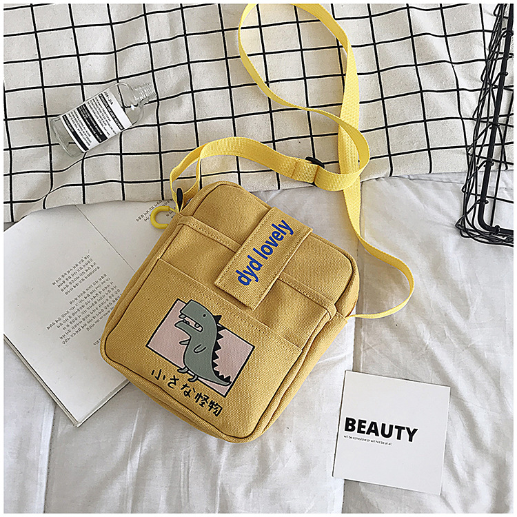 Korean Ins College Style Girl Canvas Bag Japanese Style Students Literary Crossbody Bag Cute Sesame Street Shoulder Bag Korean Ins College Style Girl Canvas Bag Japanese Style Students Literary Crossbody Bag Cute Sesame Street Shoulder Bag