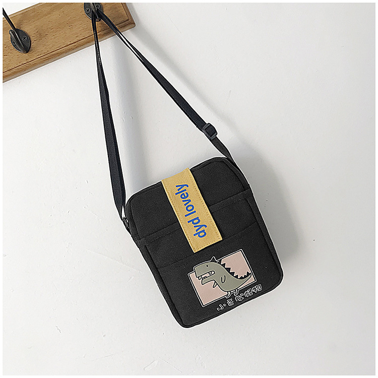Korean Ins College Style Girl Canvas Bag Japanese Style Students Literary Crossbody Bag Cute Sesame Street Shoulder Bag Korean Ins College Style Girl Canvas Bag Japanese Style Students Literary Crossbody Bag Cute Sesame Street Shoulder Bag