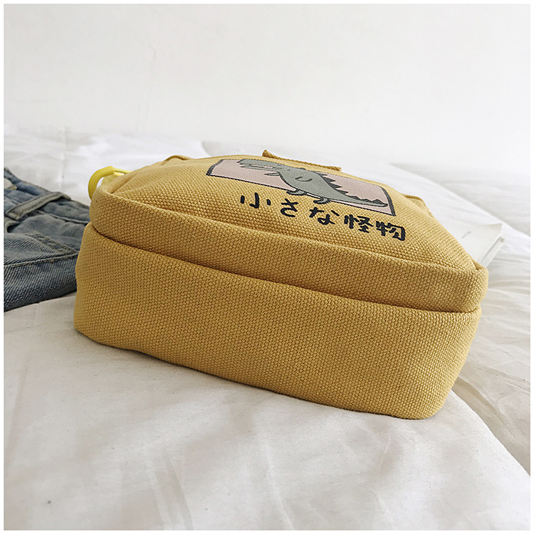 Korean Ins College Style Girl Canvas Bag Japanese Style Students Literary Crossbody Bag Cute Sesame Street Shoulder Bag Korean Ins College Style Girl Canvas Bag Japanese Style Students Literary Crossbody Bag Cute Sesame Street Shoulder Bag