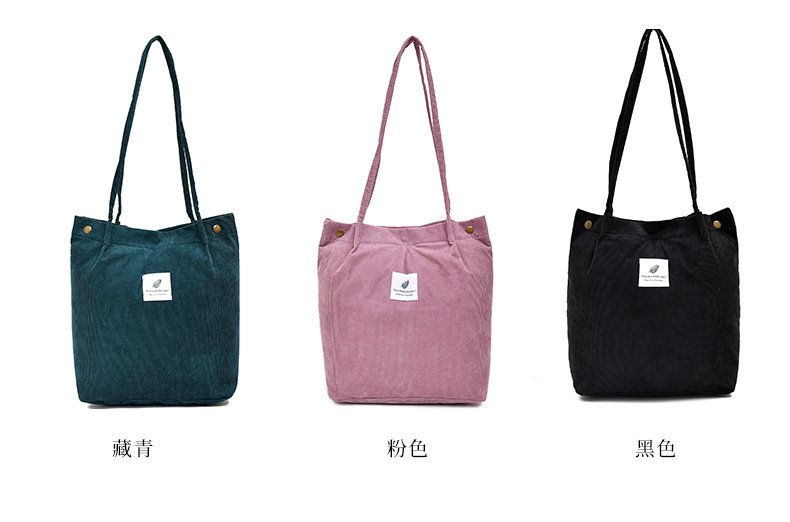 Korean Style Crossbody Single Shoulder Student's Canvas Bag Women's Storage Shoulder Bag Large Capacity Retro Corduroy Literary Shoulder Bag Korean Style Crossbody Single Shoulder Student's Canvas Bag Women's Storage Shoulder Bag Large Capacity Retro Corduroy Literary Shoulder Bag