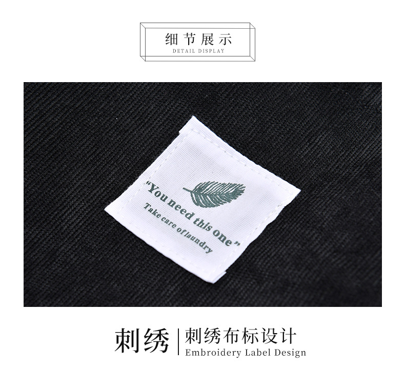 Korean Style Crossbody Single Shoulder Student's Canvas Bag Women's Storage Shoulder Bag Large Capacity Retro Corduroy Literary Shoulder Bag Korean Style Crossbody Single Shoulder Student's Canvas Bag Women's Storage Shoulder Bag Large Capacity Retro Corduroy Literary Shoulder Bag
