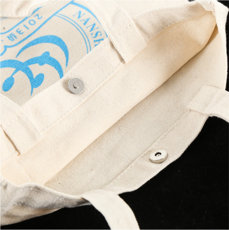 Cotton canvas bag packaging LOGO creative advertising printing handbag quality wrap folding bag wholesale