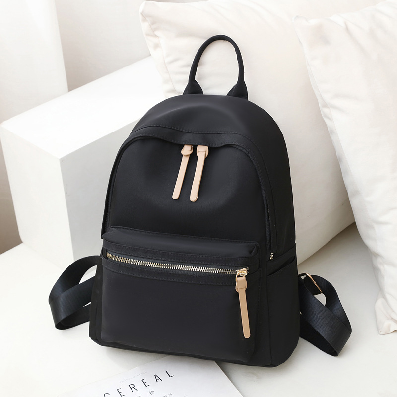 Foreign Trade Wholesale Oxford Cloth Backpack Female 2022 New Korean Style Backpack Lightweight Fashion Canvas Bag Schoolbag