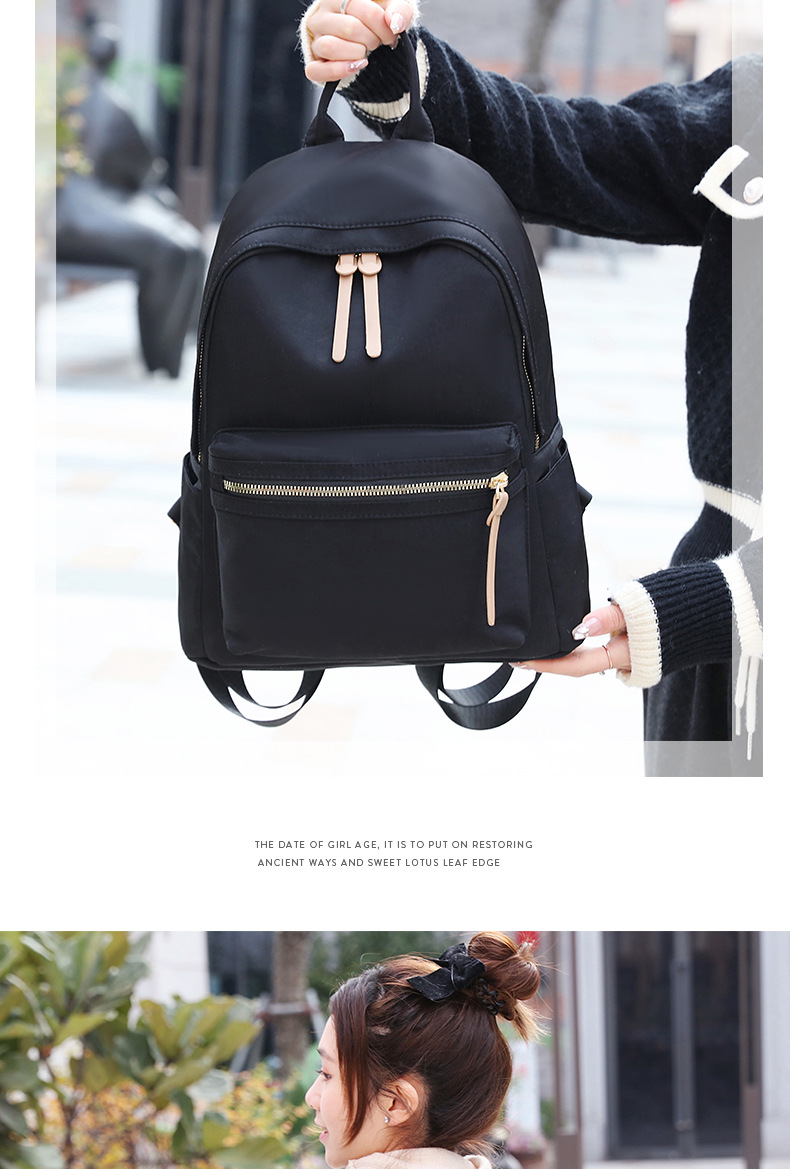 Foreign Trade Wholesale Oxford Cloth Backpack Female 2022 New Korean Style Backpack Lightweight Fashion Canvas Bag Schoolbag Foreign Trade Wholesale Oxford Cloth Backpack Female 2022 New Korean Style Backpack Lightweight Fashion Canvas Bag Schoolbag