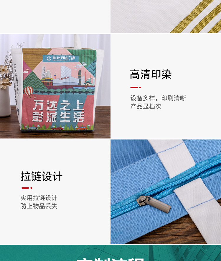 Canvas Bag Customized Logo Shopping Advertising Portable All Cotton Bag Spot Blank Simple Canvas Bag Canvas Bag Customized