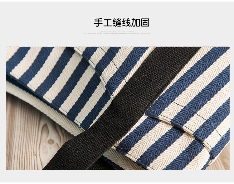 in Europe and America Women's Fashion Handbag Striped Canvas Bag Women's Shoulder Bag Tote Mummy Canvas Bag Big Bag in Europe and America Women's Fashion Handbag Striped Canvas Bag Women's Shoulder Bag Tote Mummy Canvas Bag Big Bag