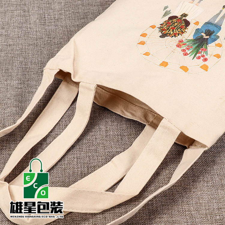 Factory Customized Creative Student&#039;s Canvas Bag Portable Shopping Bag Canvas Reticule Shoulder Canvas Bag