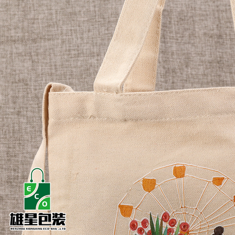 Factory Customized Creative Student&#039;s Canvas Bag Portable Shopping Bag Canvas Reticule Shoulder Canvas Bag