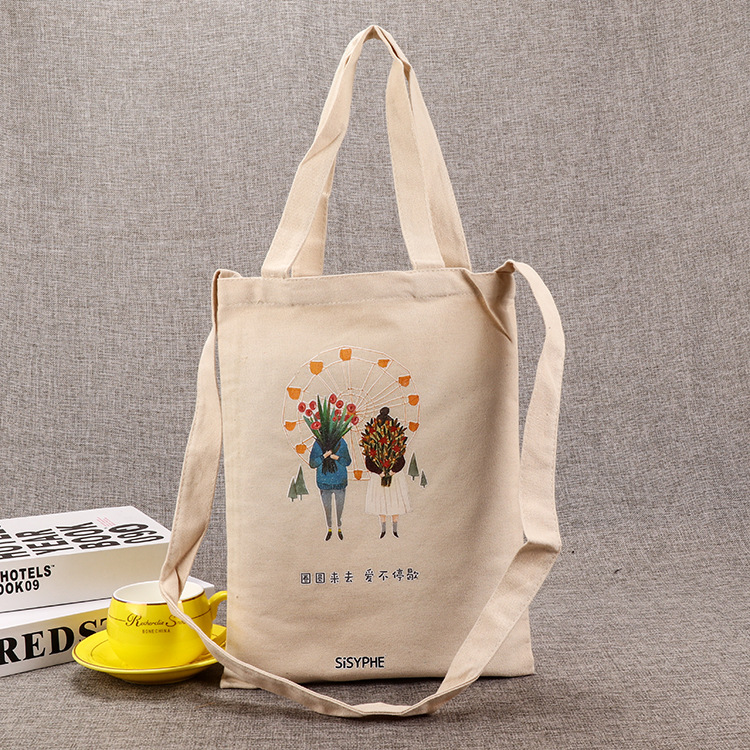 Factory Customized Creative Student's Canvas Bag Portable Shopping Bag Canvas Reticule Shoulder Canvas Bag Factory Customized Creative Student's Canvas Bag Portable Shopping Bag Canvas Reticule Shoulder Canvas Bag