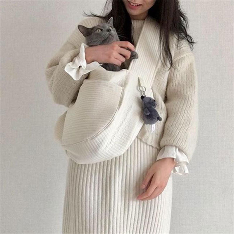 Korean Style Handmade Canvas Bag Cute Pet Bag Ulzzang Messenger Bag Women&#039;s Bag Shoulder Bag