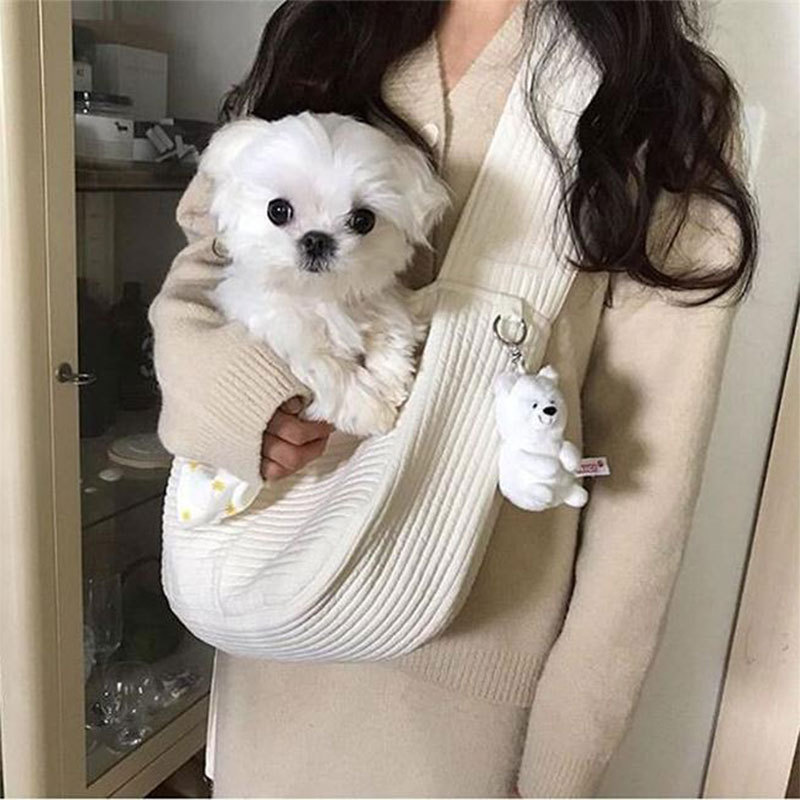 Korean Style Handmade Canvas Bag Cute Pet Bag Ulzzang Messenger Bag Women&#039;s Bag Shoulder Bag