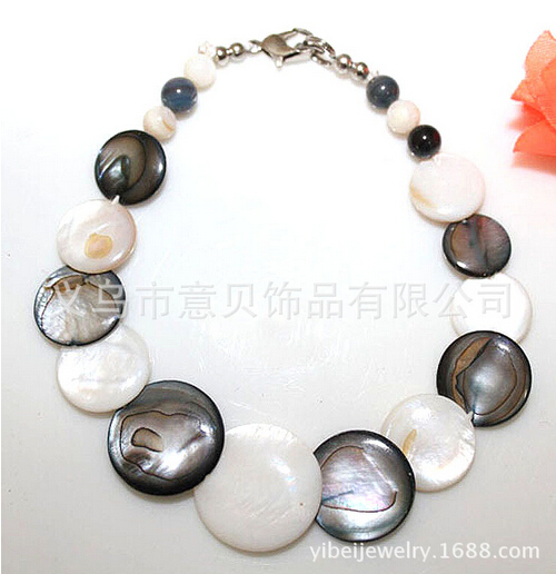 [YiBei coral]  natural shell bracelet Shell Beads Bracelet wholesale stacked wafer wear