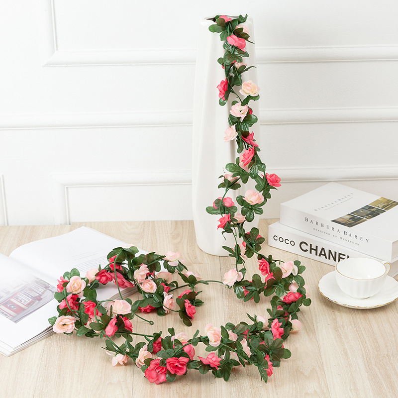 Artificial Flower Peony Rattan 45 Rose Vine Wedding Decorative Suspended Ceiling Wall Hanging Wedding ornaments