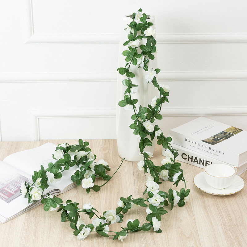 Artificial Flower Peony Rattan 45 Rose Vine Wedding Decorative Suspended Ceiling Wall Hanging Wedding ornaments