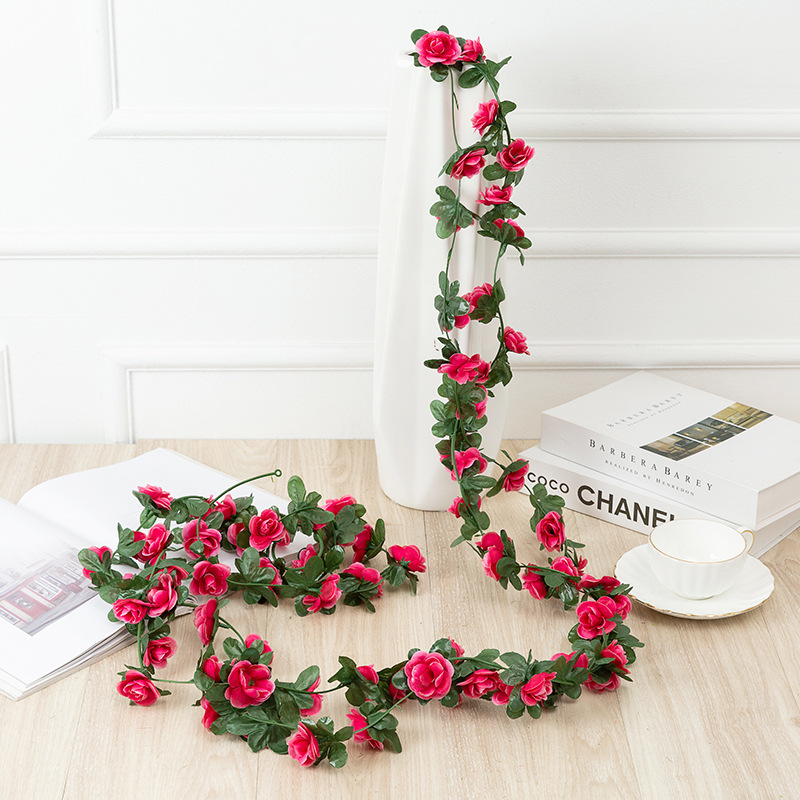 Artificial Flower Peony Rattan 45 Rose Vine Wedding Decorative Suspended Ceiling Wall Hanging Wedding ornaments