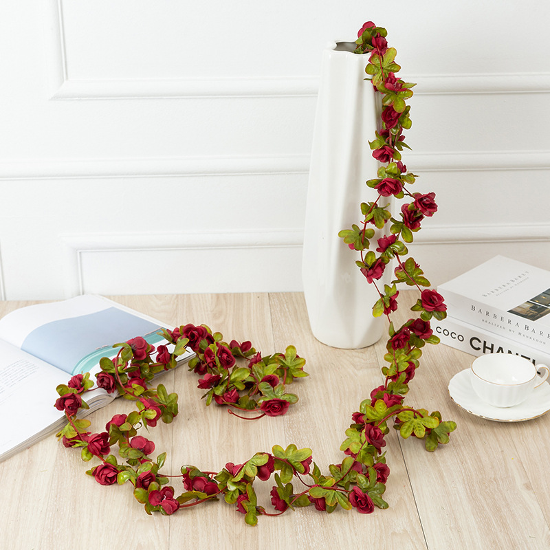 Artificial Flower Peony Rattan 45 Rose Vine Wedding Decorative Suspended Ceiling Wall Hanging Wedding ornaments