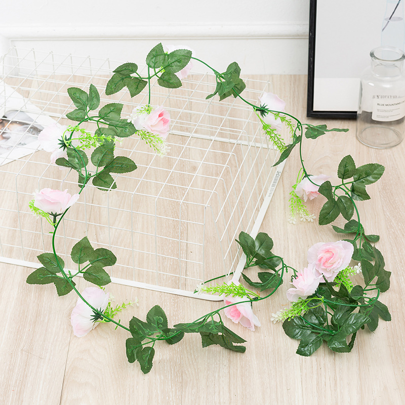 Artificial Flower Peony Rattan 45 Rose Vine Wedding Decorative Suspended Ceiling Wall Hanging Wedding ornaments