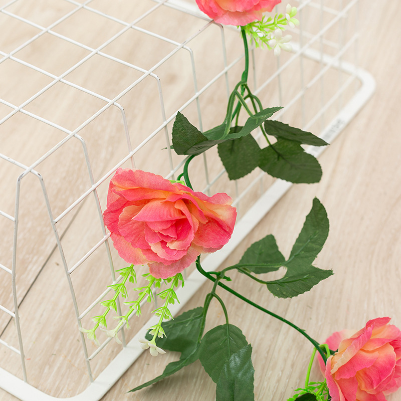 Artificial Flower Peony Rattan 45 Rose Vine Wedding Decorative Suspended Ceiling Wall Hanging Wedding ornaments