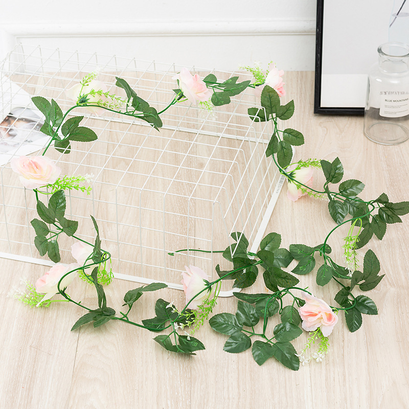 Artificial Flower Peony Rattan 45 Rose Vine Wedding Decorative Suspended Ceiling Wall Hanging Wedding ornaments