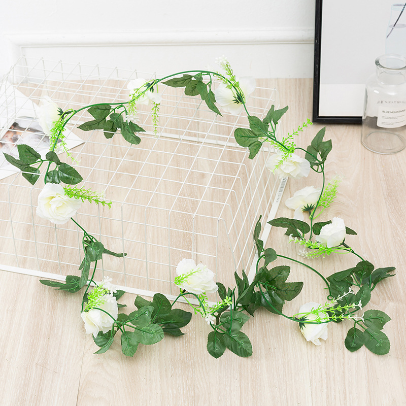 Artificial Flower Peony Rattan 45 Rose Vine Wedding Decorative Suspended Ceiling Wall Hanging Wedding ornaments
