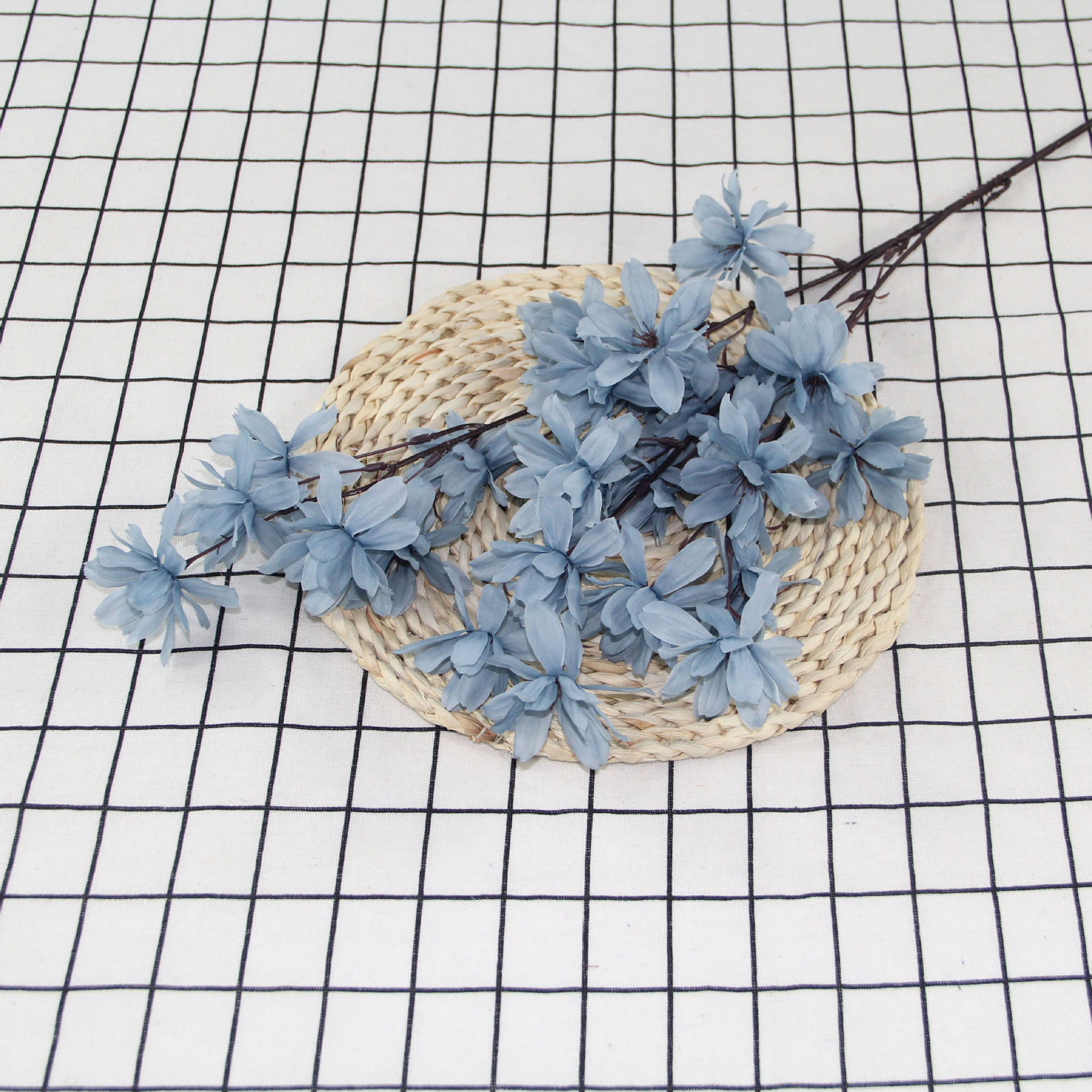 Artificial Flower 3 Fork Heart Happy Flower Wedding Auditorium Hotel Home Decoration Hanging Ceiling Happy Flower Whole