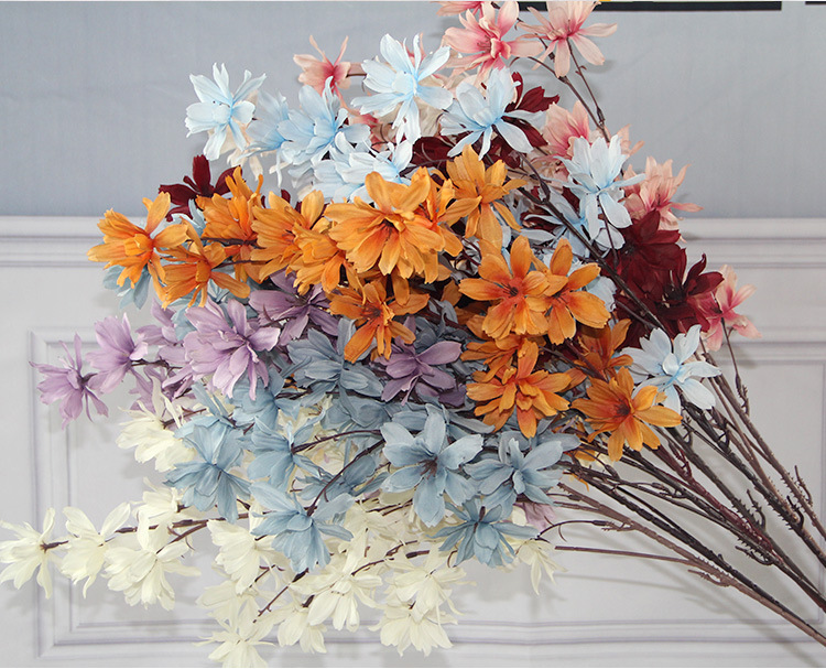 Artificial Flower 3 Fork Heart Happy Flower Wedding Auditorium Hotel Home Decoration Hanging Ceiling Happy Flower Whole Artificial Flower 3 Fork Heart Happy Flower Wedding Auditorium Hotel Home Decoration Hanging Ceiling Happy Flower Whole